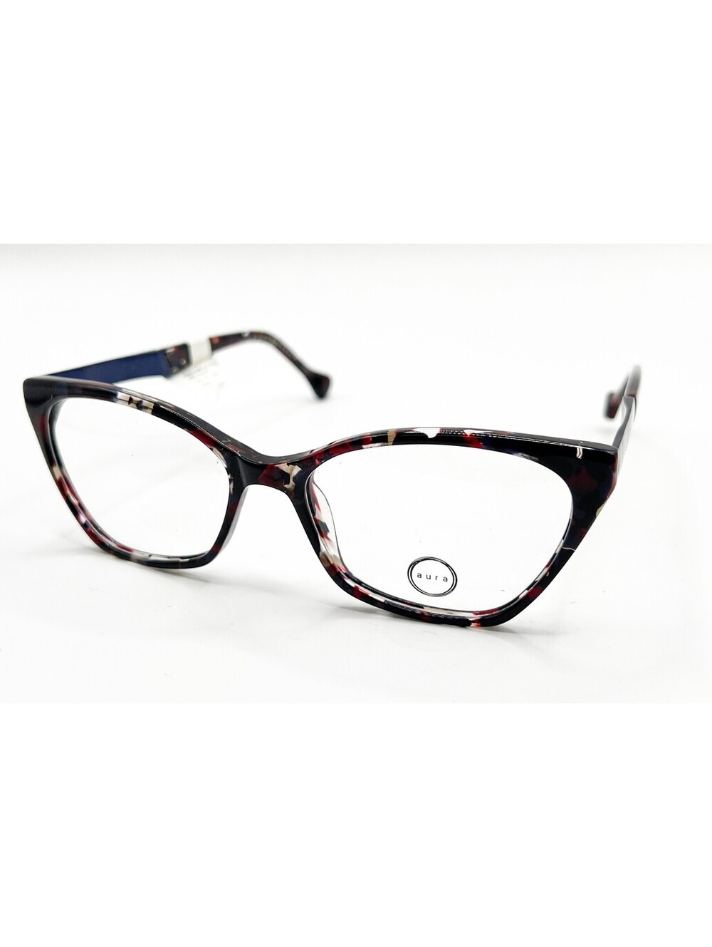 Aura Eyewear Wicker Park Red Blue Authentic Eyeglasses 54-16-140